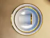 Birthday Festival party Christmas theme gradient color gilded laser paper cups and plates can be customized. Factory wholesale. Large quantity discount. Combination set 1 undefined